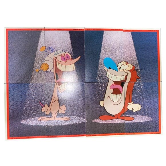 Vintage Topps Nickelodeon Ren & Stimpy Trading Card Set W/ Holographic Cards & P - Picture 1 of 10